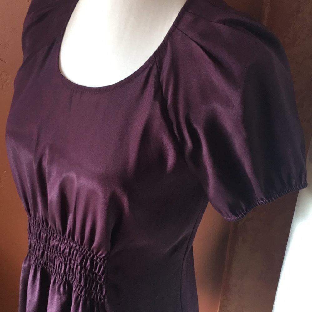 Daisy Fuentes Amethyst Smocked Waist Top - Picture 4 of 16